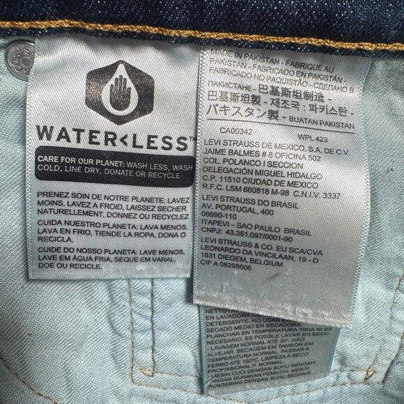 Levis Jeans Mens 44 Blue 527 Straight Leg Relaxed Fit Mid Rise Dark Wash - Picture 3 of 12